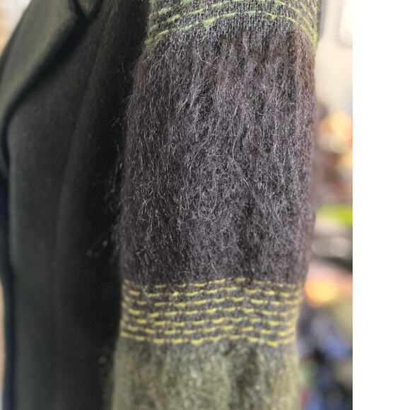 DIDIER PARAKIAN French Designer Wool Blend Jacket Sz 44/14 Multi texture - Picture 2 of 8